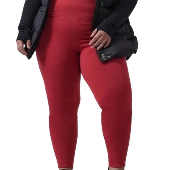 Athleta Pants - Athleta Altitude Tight in Polartec Power Stretch Red SZ 3X